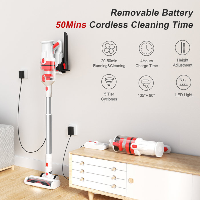 Wnkim Cordless Bagless Stick Vacuum & Reviews Wayfair